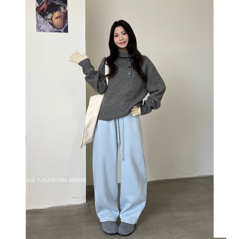 T台新款加绒香蕉裤465