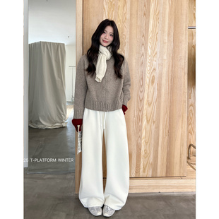 83367 软糯垂坠感厚绒卫裤 PLATFORM广州十三行2025新款 ［T台］T