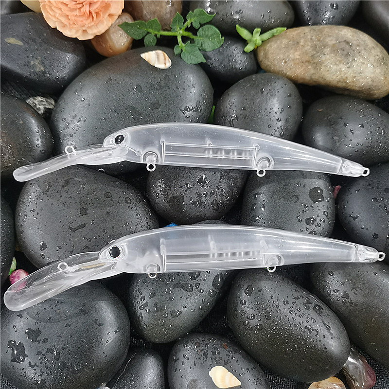 多渔趣17g/15.5cm宽舌板浮水深潜淡水海钓路亚饵米诺空白毛坯假饵