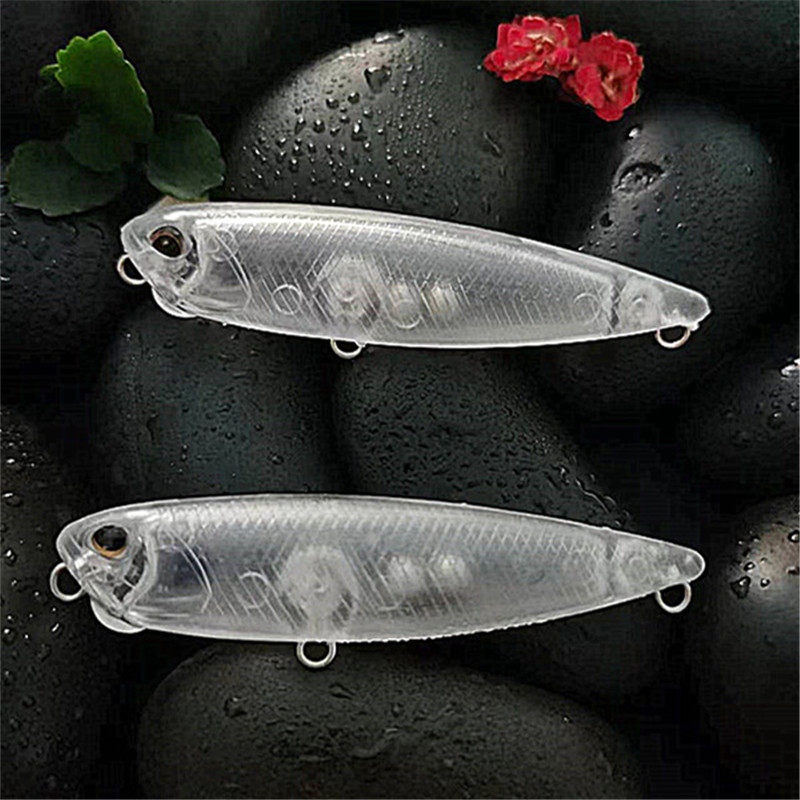 日系浮水铅笔路亚饵胚体毛坯