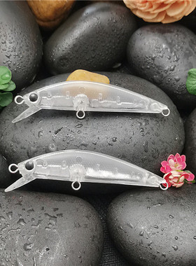 日系6.5g/6.3cm 微物沉水米诺Sukari 63HS路亚饵空白胚体翘嘴鱼饵