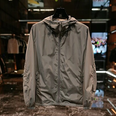 【S806】休闲连帽男士夹克春夏简约日常通勤透气宽松百搭薄款外套