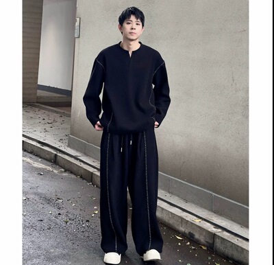 【陈锐森】男装春款2026新款运动套装男装干净帅气一整套休闲时尚