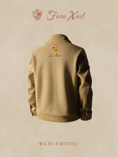 2026男士 潮流百搭舒适卡其立领休闲痞帅老板出行商务必备外套 时尚