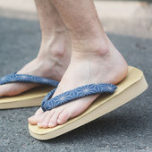 珍凡妮男日本日式 木屐cosplay人字拖情侣厚底雪