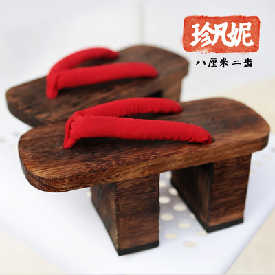 taobao agent High Japanese clogs, slippers, footwear platform, cosplay, Chinese style