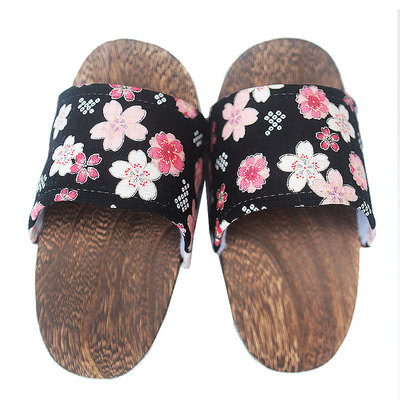 厚底日式风cos包头高跟木屐鞋