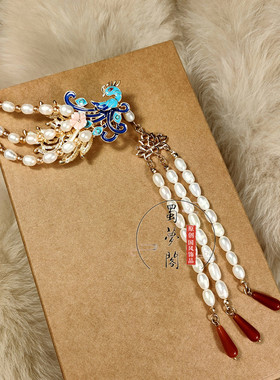 蜀梦阁原创明制红楼发簪玛瑙珠