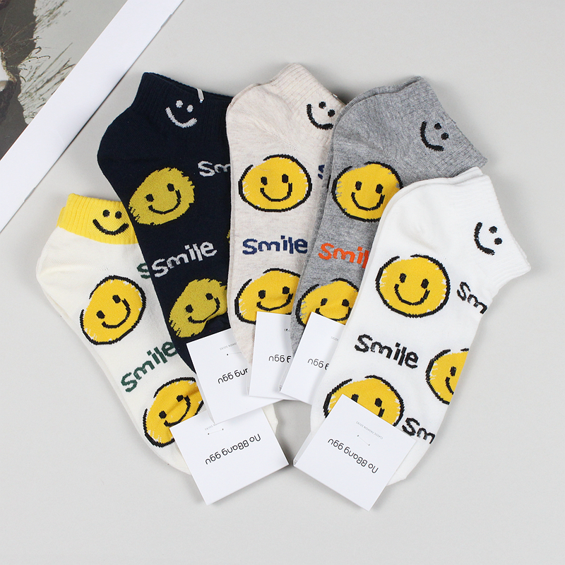 韩国进口东大门字母运动短袜