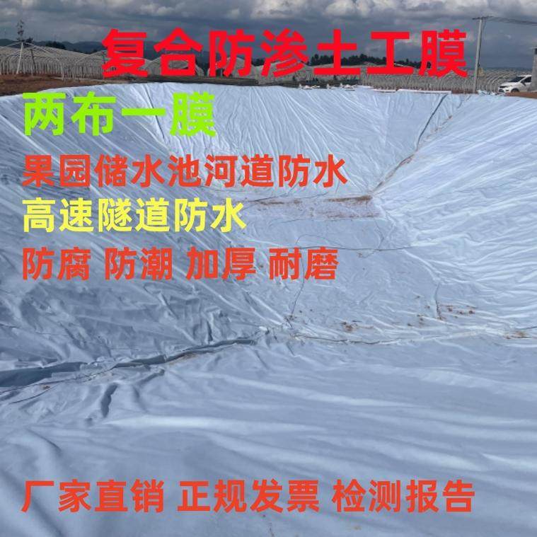 复合土工膜防渗膜土工布两布一膜防水鱼塘膜养殖蓄水池垃圾填埋场,基础建材,防水卷材,淘宝优惠券,粉丝福利购,淘宝优惠卷