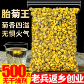 菊花茶胎菊王500g正宗正品 白菊杭另售特级野生黄山贡菊金丝皇菊凉