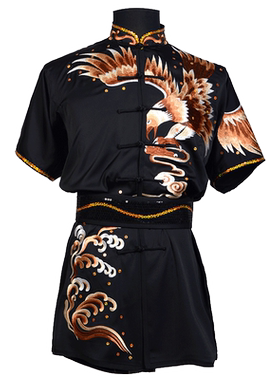 言一绣鹰彩服武术服武术服