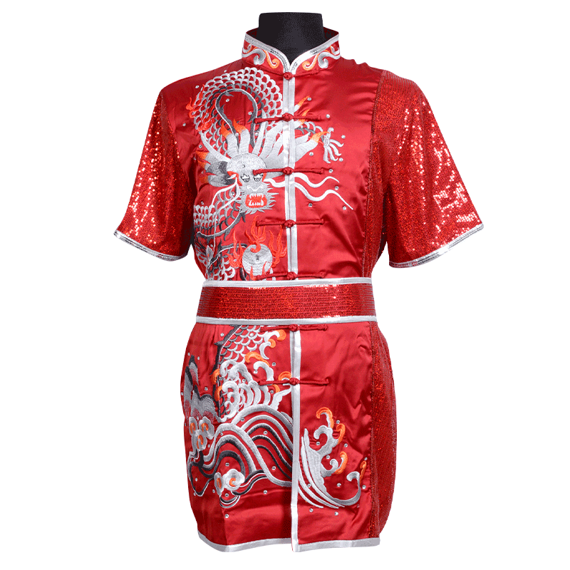 言一新款武术服南拳量身定做亮片