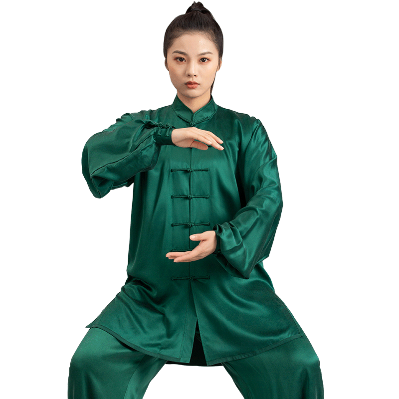 言一男女同款新款真丝养肤太极服