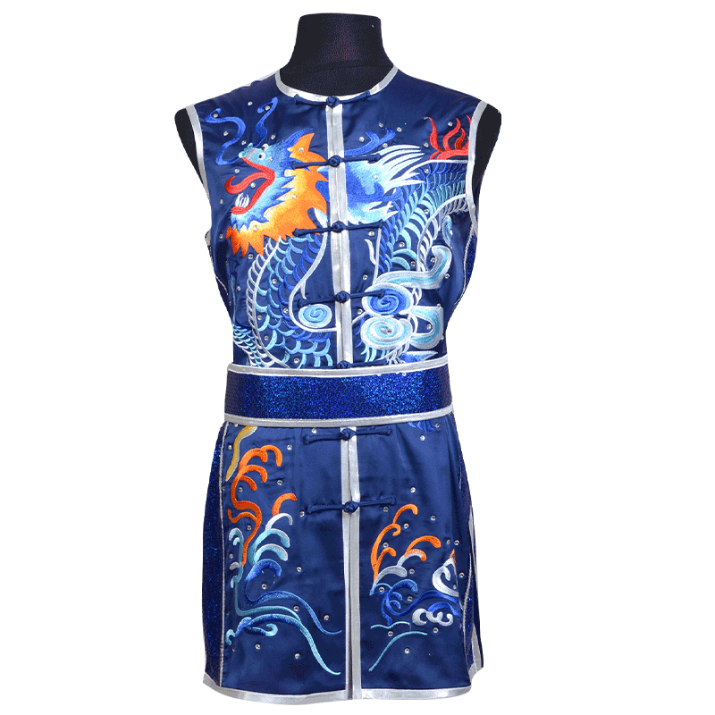 言一男2022刺绣龙南拳服定制