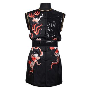 言一武术服新款无袖南拳服男士练功竞赛服可定制长袖女款式表演服