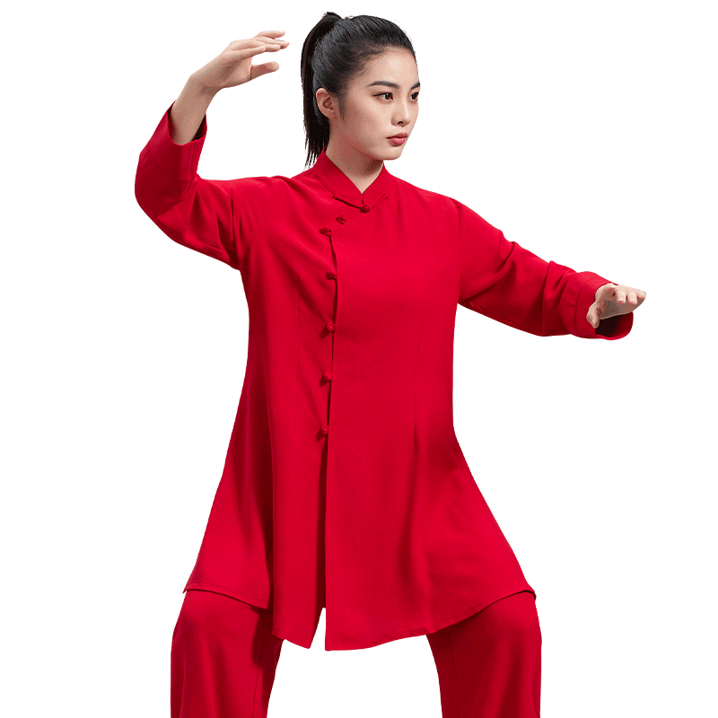 言一太极服新款秋冬中国风太极拳武术表演练功团体比赛服装女定做