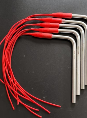 L型给袋机加热管110V350W包装机直角发热管 弯头侧出线电热管定做