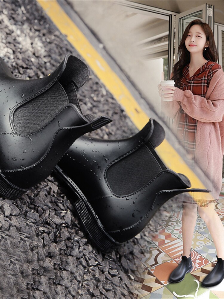 SIZE 43 MENS AND WOMENS RAIN BOOTS COTTON SLEEVE HIGH RAIN BOOTS INNER SLEEVE SOCK COVER MEDIUM PILE VELVET WARM WATER SHOES INNER COUPLE SHOE COVER