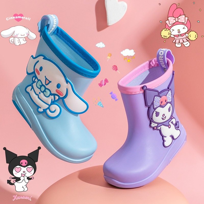 三丽鸥中筒雨鞋儿童卡通库洛米夏季防滑耐磨软底幼儿园小孩雨靴,居家日用,雨鞋/雨靴,淘宝优惠券,粉丝福利购,淘宝优惠卷