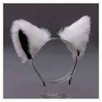 Cat ear hair band, fox headband, headwear, female Wolf dog, animal ear hair clip, bell hair clip accessory, cos decoration thumbnail 4