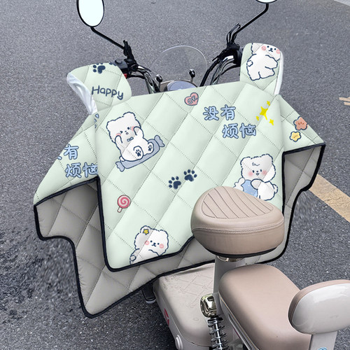 电动车挡风被四季通用双面防水