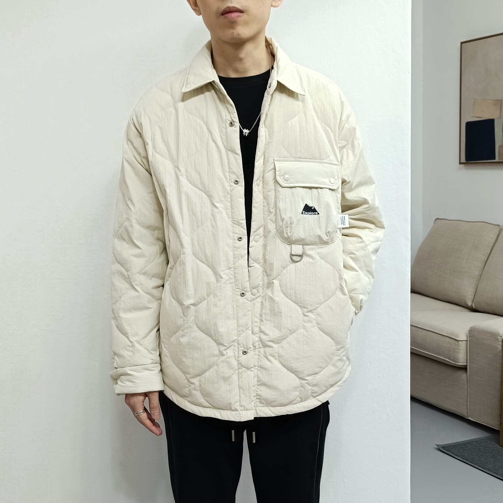 亏本清货冬季男气质翻领羽绒服