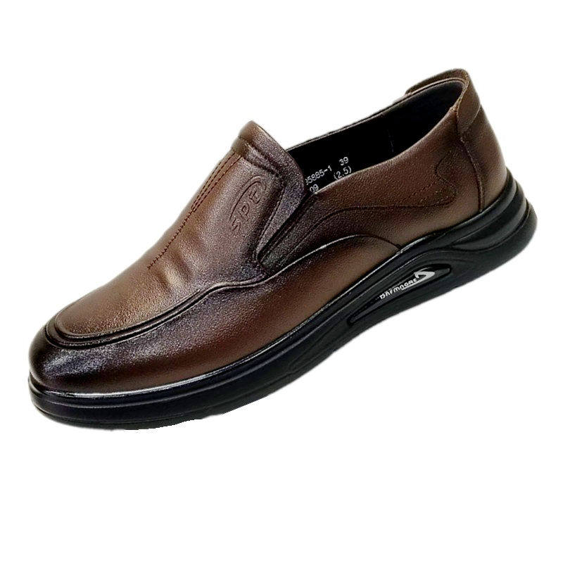 邦伦男鞋2026新款真皮休闲皮鞋圆头一脚蹬软底防滑舒适懒人乐福鞋,流行男鞋,休闲皮鞋,淘宝优惠券,粉丝福利购,淘宝优惠卷