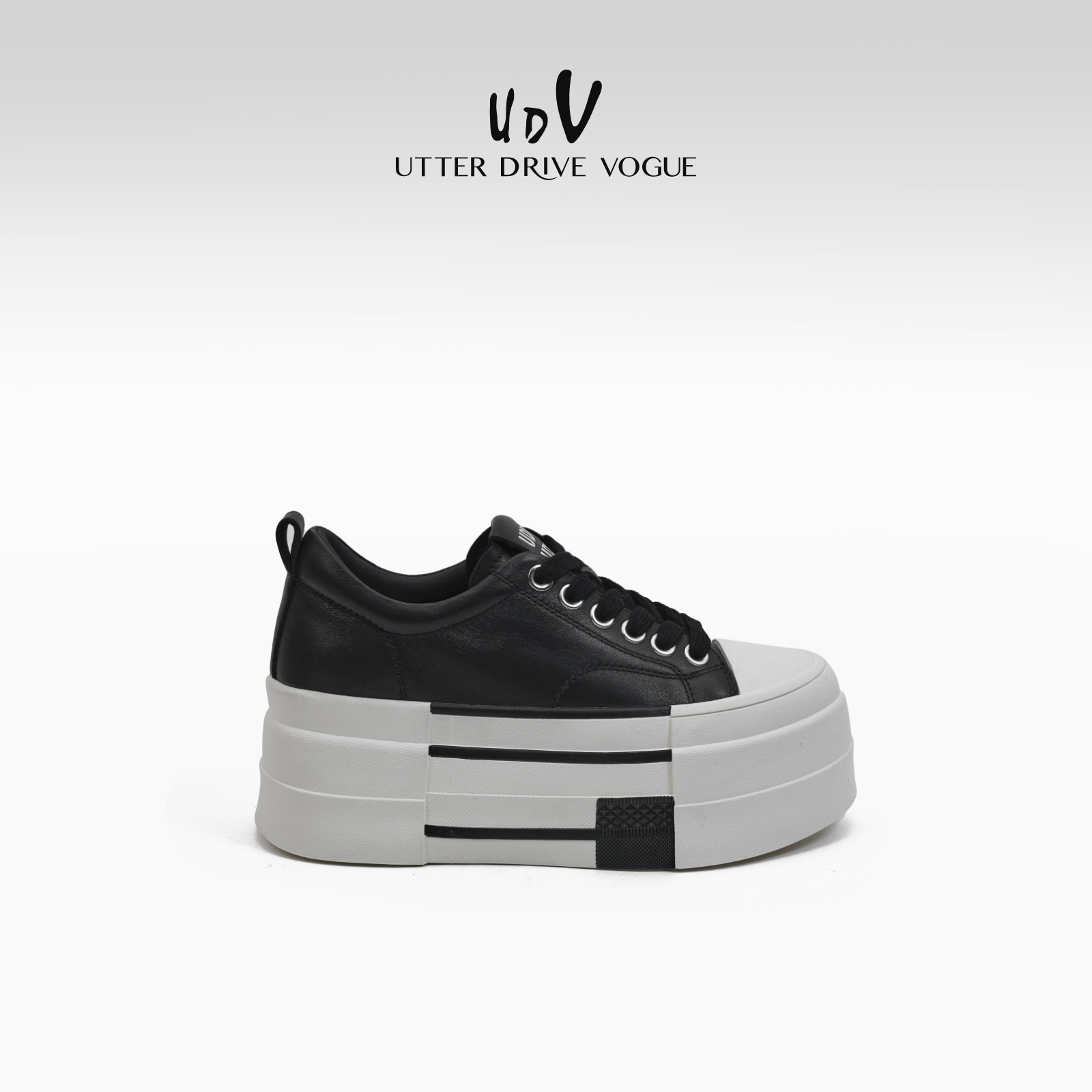 UDV欧洲站爆款欧货板鞋女2025春季新增高厚底休闲鞋松糕底小白鞋