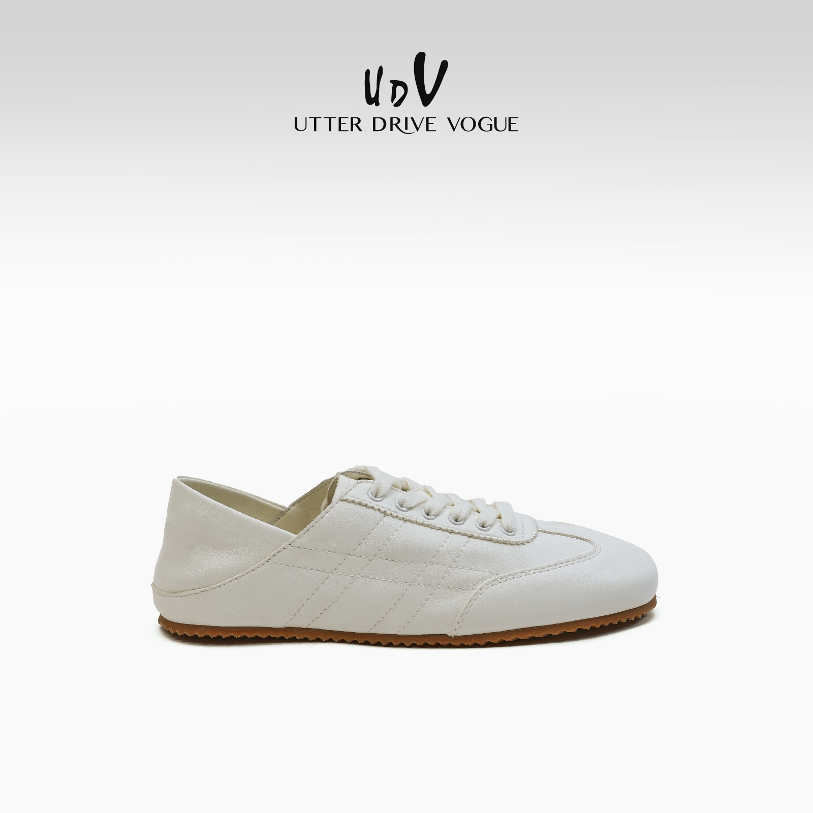 UDV懒人B备爆款小白鞋2025春季新款两穿平底复古阿甘鞋软底休闲鞋