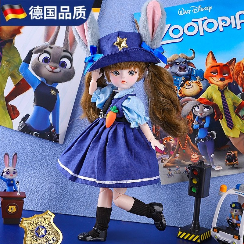 德国GM朱迪兔子警官芭娃娃公主玩具洋娃娃换装套装儿童玩具礼物