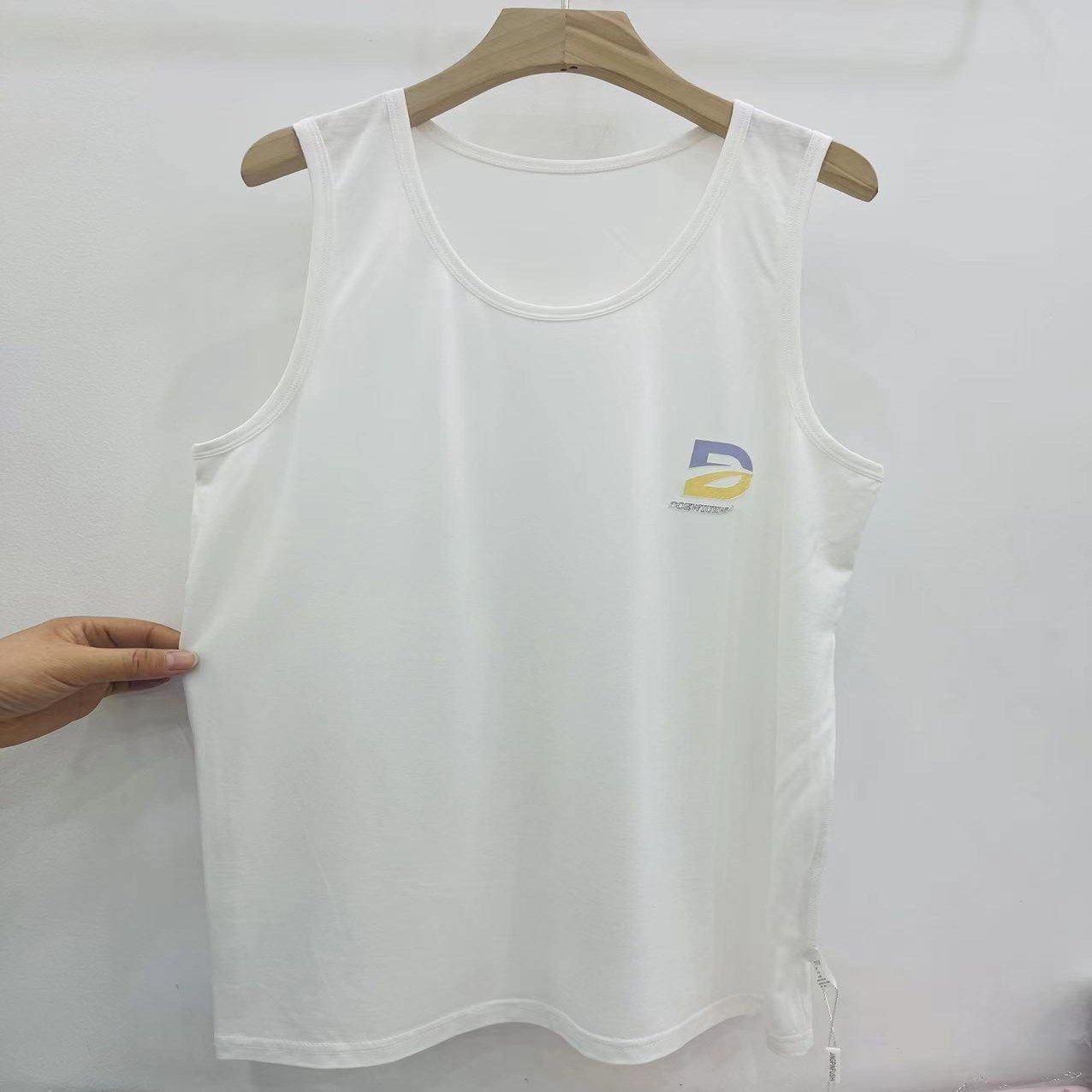 超薄莫代尔跨栏背心男童夏季