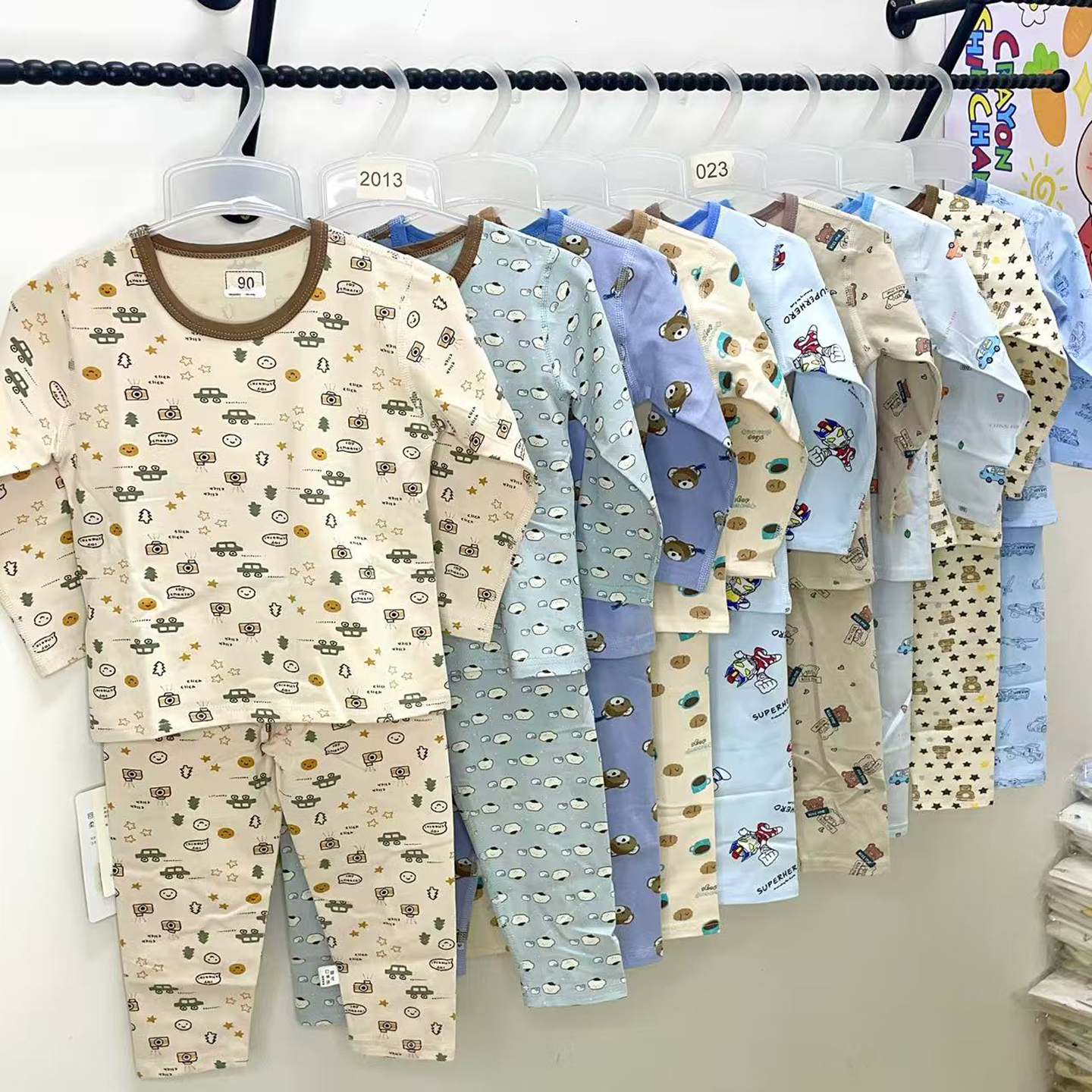 秋季纯棉莱卡秋衣秋裤偏薄男款