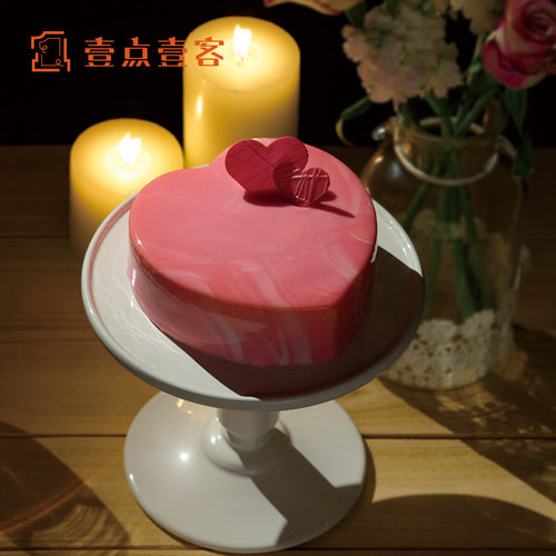 爱心型生日蛋糕深圳同城配送草莓