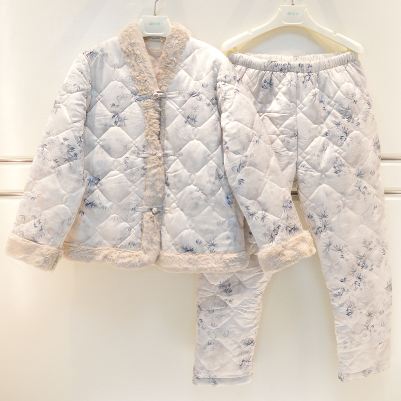 舒适时尚梭织夹棉家居服品牌女士