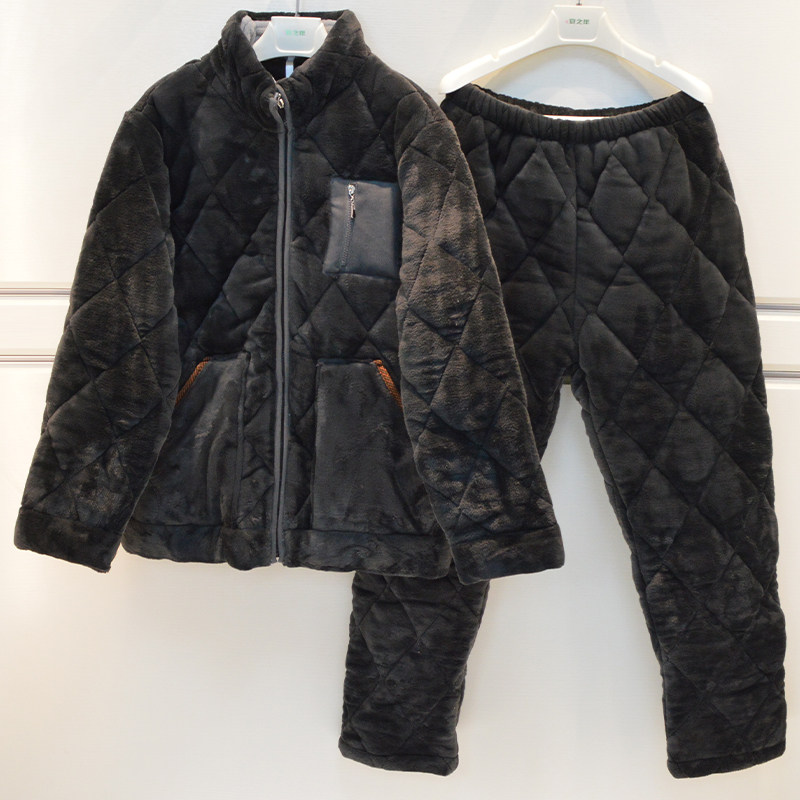 妮可雅睡衣冬季男士玉狐绒三层加厚夹棉休闲拉链帅气青年家居服套,女士内衣/男士内衣/家居服,睡衣/家居服套装,淘宝优惠券,粉丝福利购,淘宝优惠卷