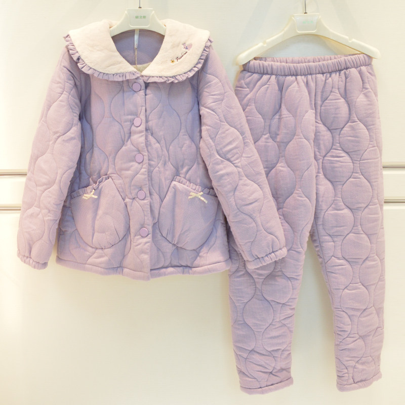 妮可雅睡衣2026冬季女士梭织磨毛三层加厚夹棉卡通甜美可爱家居服,女士内衣/男士内衣/家居服,睡衣/家居服套装,淘宝优惠券,粉丝福利购,淘宝优惠卷