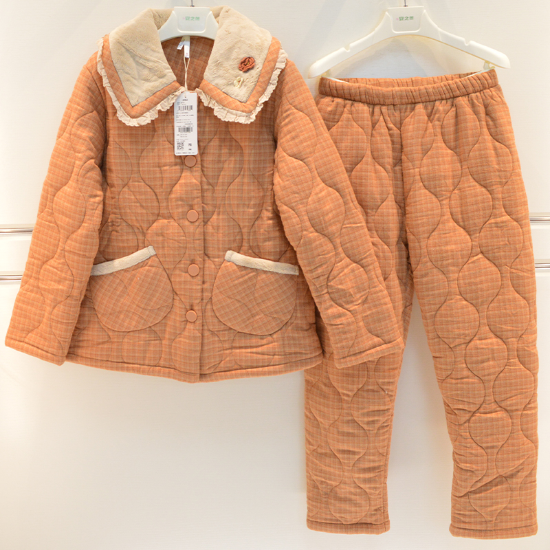 冬季夹棉女士睡衣家居服妮可雅