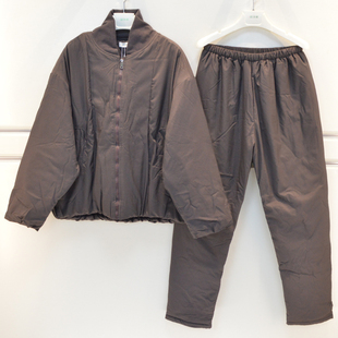 雪尔绵睡衣冬季男士浣溪沙夹棉三层加厚帅气青年休闲保暖家居服