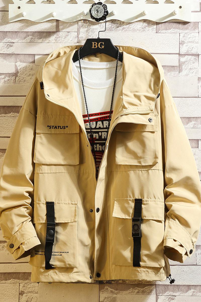 已到货白砖墙机能工装夹克男日系大码休闲宽松外套A090-JK906P95,男装夹克,电商A089-1