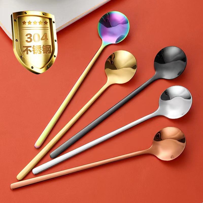 长柄韩式创意网红圆勺调羹