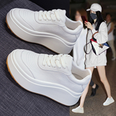 内增高小白鞋 百搭厚底小个子显脚小运动休闲单鞋 女2026春秋季 新款
