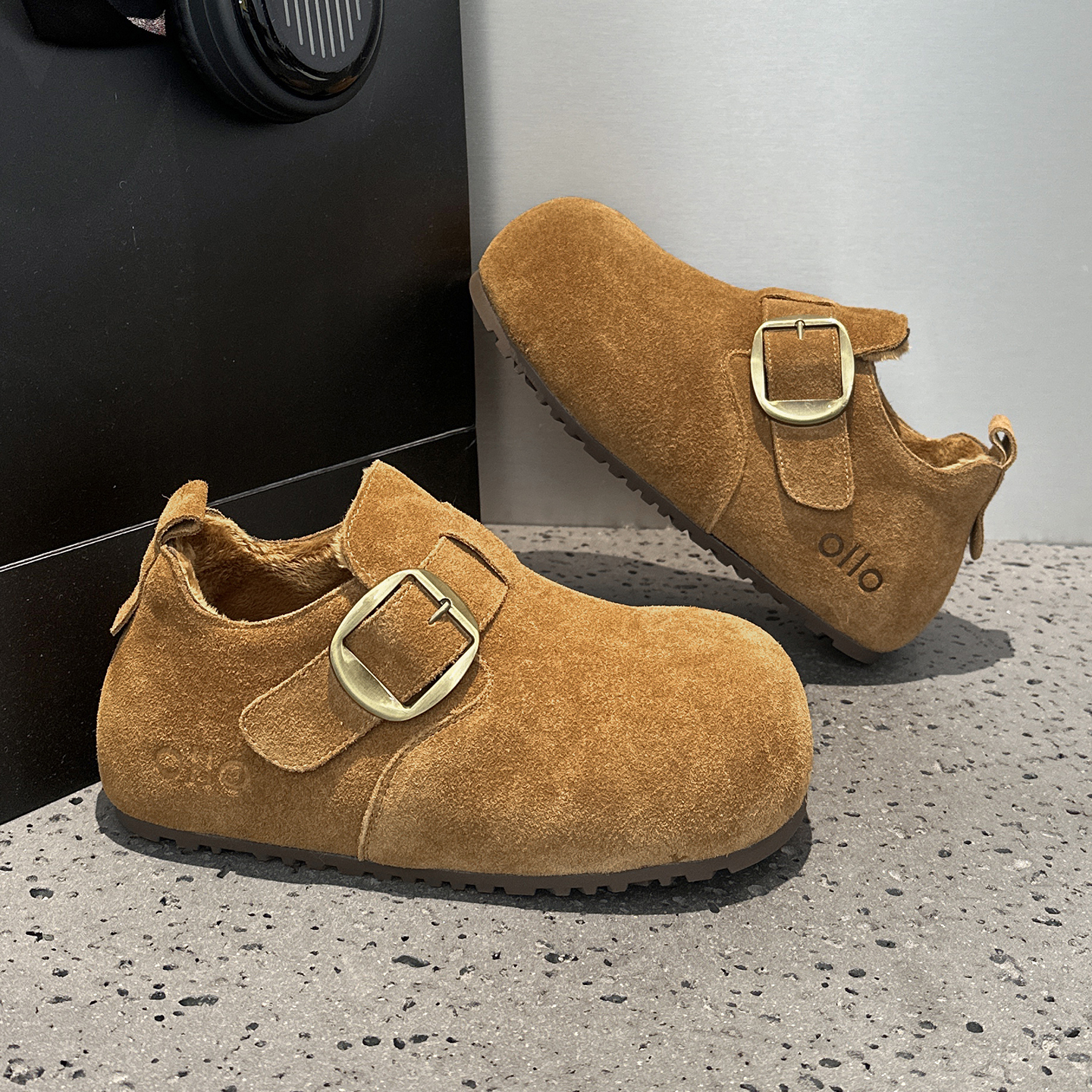 真皮巨好看大头雪地靴女2025新款