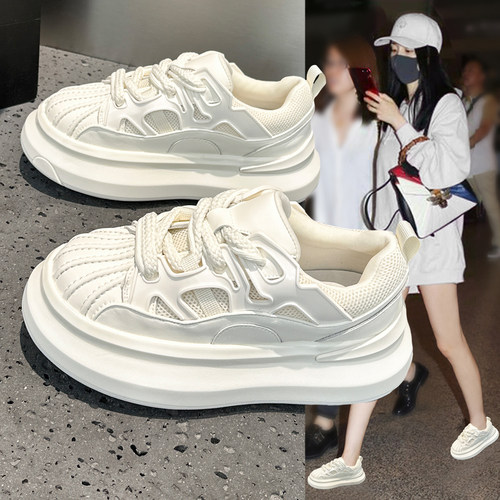 超火贝壳头小白鞋女2026春季新款