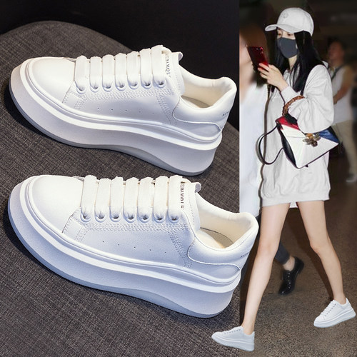 厚底小白鞋女2026年春季新款百搭