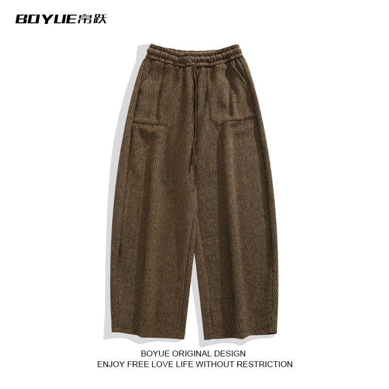 BOYUE帛跃复古灯芯绒休闲裤男女