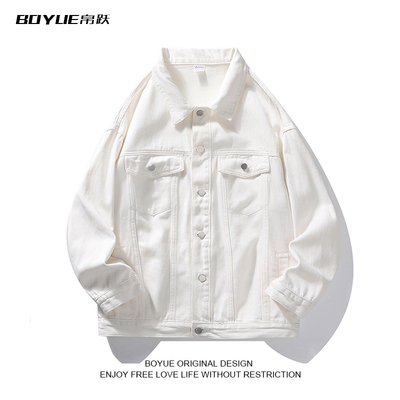 BOYUE帛跃纯色牛仔外套