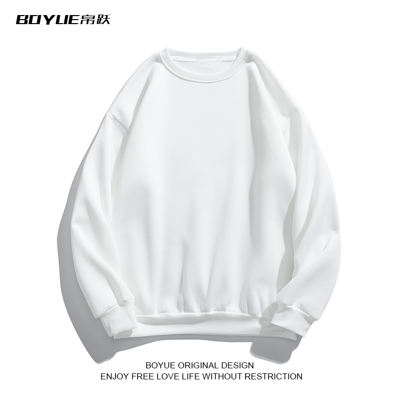 BOYUE帛跃潮加绒圆领卫衣
