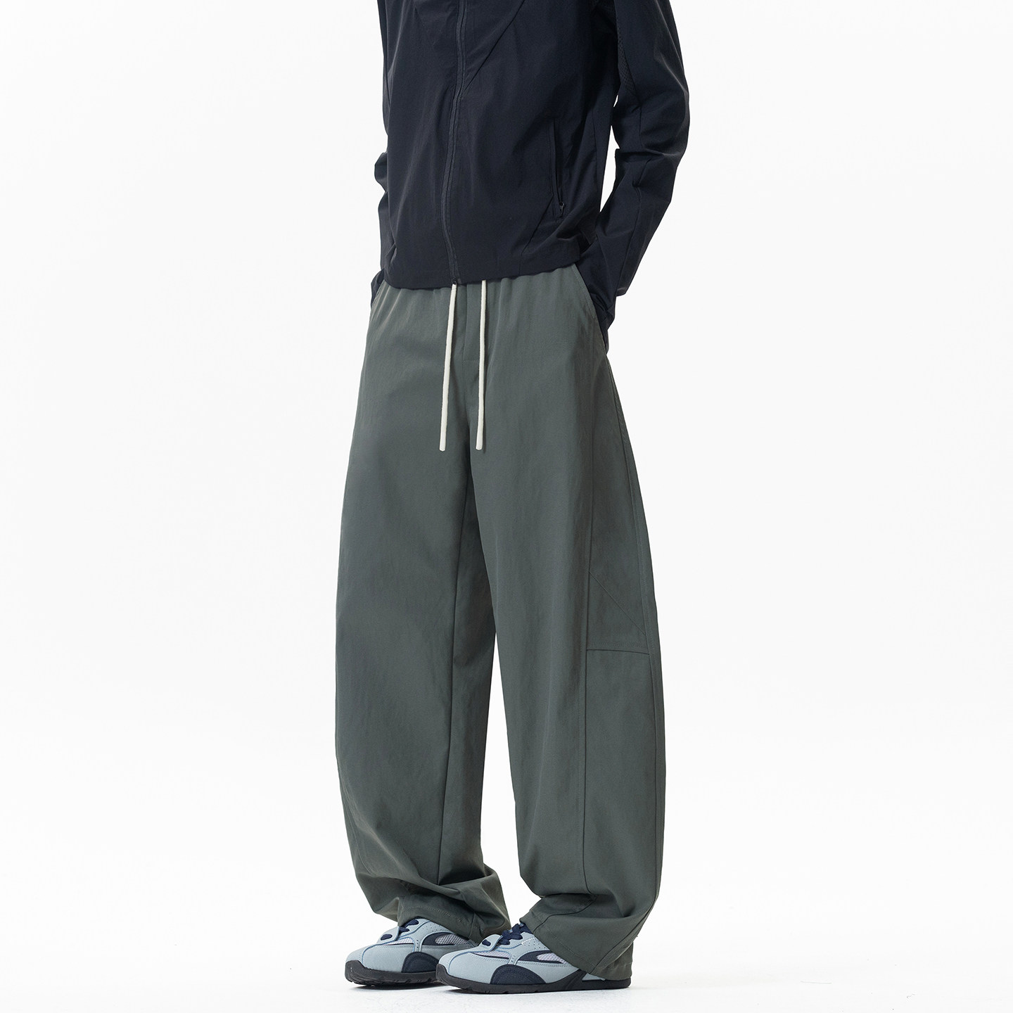 BOYUE帛跃美式休闲潮牌弯刀工装裤运动大码百搭设计感阔腿裤男女,男装,休闲裤,淘宝优惠券,粉丝福利购,淘宝优惠卷