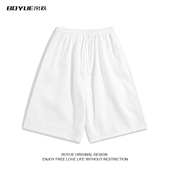 速干宽松冰丝短裤 男生2022凉感五分裤 大裤 BOYUE帛跃夏季 衩大码 ins